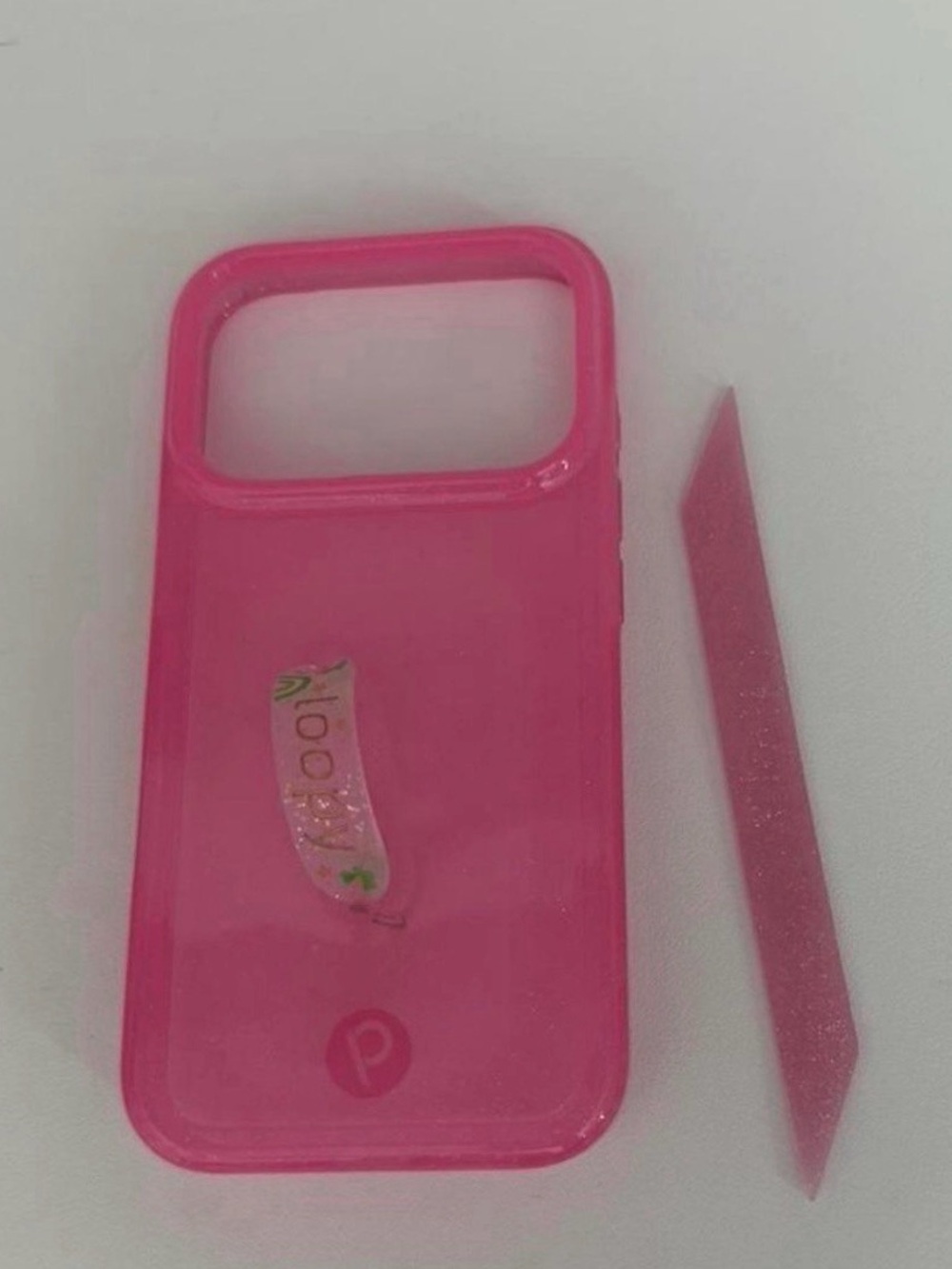 Loopy Case for IPhone 17 Pro clear sparkle pink NEW!